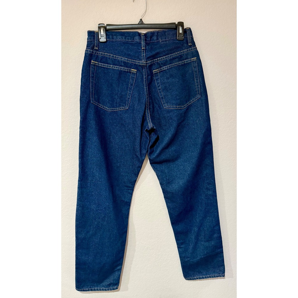 Flannel Vintage Denim Jeans Dark Wash Classic Fit Mens Size 30x32 - Picture 2 of 8
